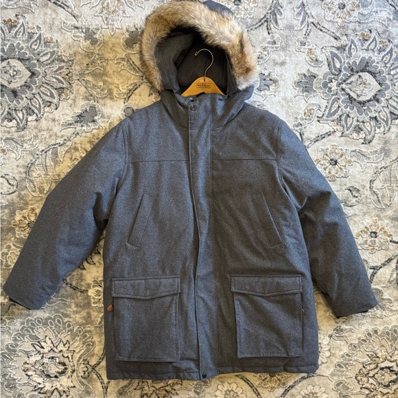 Woolrich Other - Woolrich Patrol 650 Down Parka Coyote Fur Trim Hood Size XXL Coat